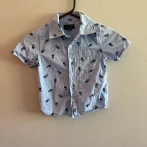 Blue Kids Button Down Shirt